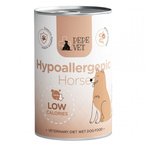 PAKA ZWIERZAKA Pepe Vet Hypoallergenic Mono Horse - Nassfutter für Hunde - 12x400g - Fotogalerie 8