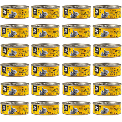 3COTY Chicken with spirulina Senior - nassfutter für Katzen - 24x80g - Fotogalerie 1