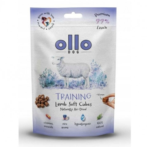 OLLO Air Dried Training Lamb Cubes - leckerli für hunde - 80g - Fotogalerie 1