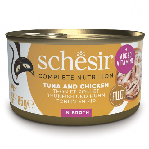 SCHESIR in cooking water Tuna with chicken and rice - nassfutter für Katzen – 85 g - Fotogalerie 1