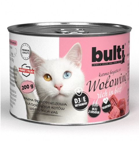 BULTI Rich in beef - nassfutter für Katzen - 6x200g - Fotogalerie 2