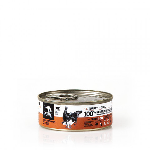 3COTY Turkey with duck - nassfutter für Katzen - 24x80g - Fotogalerie 6