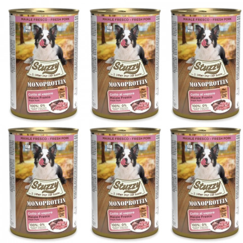 STUZZY Monoprotein Schwein – Nassfutter für Hunde – 6x400g - Fotogalerie 1