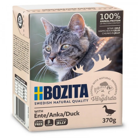 BOZITA Ente in Gelee – Nassfutter für Katzen – 370g - Fotogalerie 1