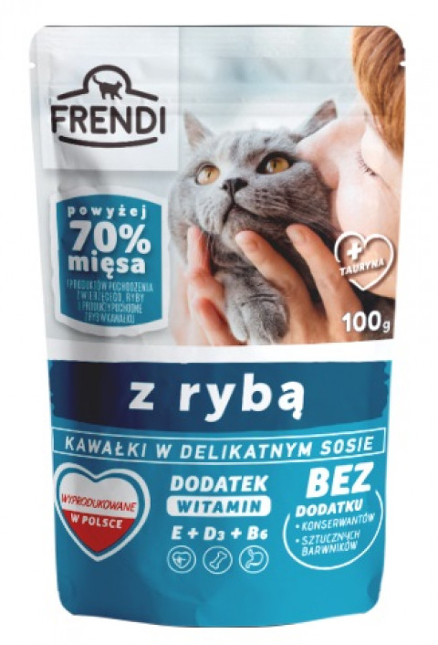 FRENDI Stücke in Soße mit Fisch - Nassfutter für Katzen - 100 g - Fotogalerie 1