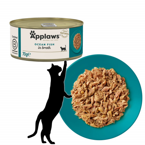 APPLAWS Ocean Fish in Broth - nassfutter für Katzen - 70g - Fotogalerie 2
