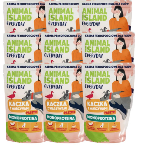 ANIMAL ISLAND Everyday Monoprotein Ente - Nassfutter für Hunde - 9x300 g - Fotogalerie 1