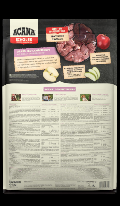 ACANA Singles Grass-Fed Lamb - trockenfutter für Hunde - 6kg - Fotogalerie 2