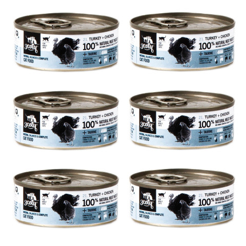 3COTY Turkey with chicken - nassfutter für Katzen - 6x80g - Fotogalerie 1