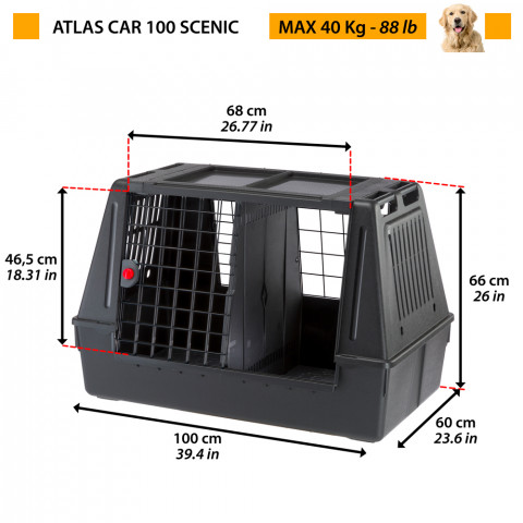FERPLAST Atlas Car 100 Scenic, Autotransporter für Tiere - Fotogalerie 12