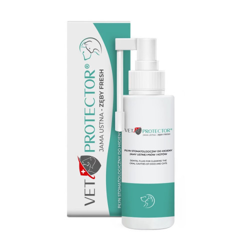 JM SANTE Vet Protector Fresh - zahnmedizinische lösung zur mundhygiene für hunde und katzen – 100 ml - Fotogalerie 1