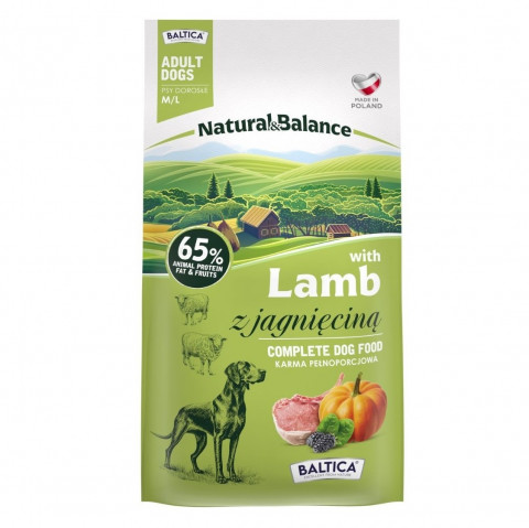 BALTICA Natural & Balance Lamm M/L – Trockenfutter für Hunde – 3kg - Fotogalerie 1