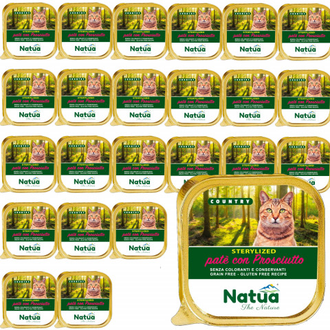 NATUA Country Sterilised Schinken – Nassfutter für Katzen – 24x100g - Fotogalerie 1