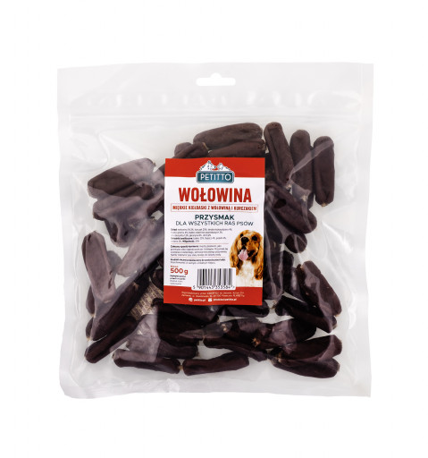 PETITTO Soft beef sausages - leckerli für hunde - 500g - Fotogalerie 1