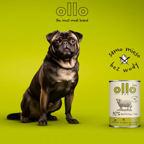 OLLO Pure Beef and Green tripe - Nassfutter für Hunde - 400g - Fotogalerie 8
