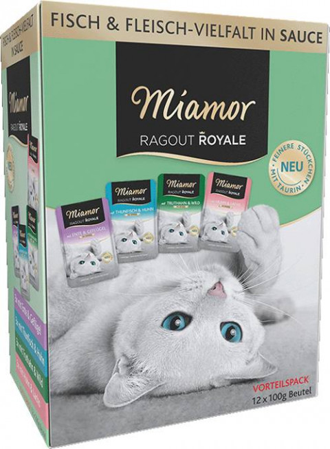MIAMOR Ragout Royale Adult Mix in gravy - nassfutter für Katzen - 12x100g - Fotogalerie 1