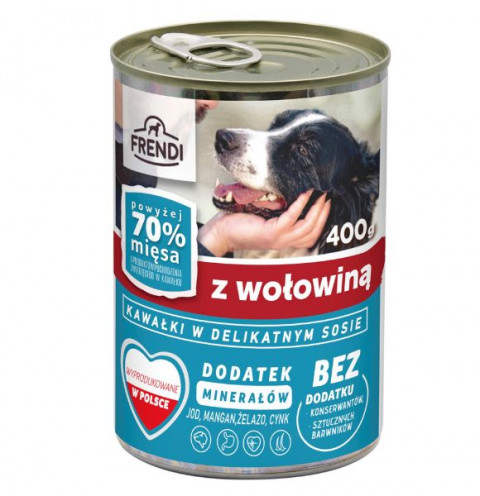 FRENDI Stücke in feiner Soße MIX Geschmacksrichtungen - Nassfutter für Hunde - 24x400g - Fotogalerie 2