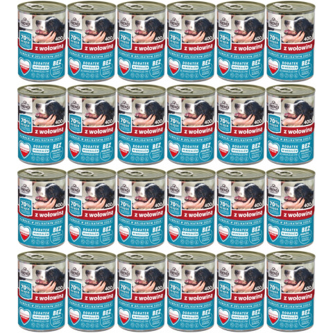 FRENDI mit Rind Stücke in feiner Soße - Nassfutter für Hunde - 24x400g - Fotogalerie 1