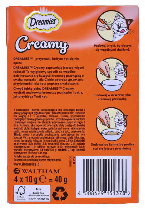 DREAMIES Creamy Chicken - Katze behandeln - 4x10 g - Fotogalerie 2