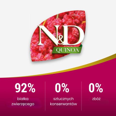 FARMINA N&D Quinoa Dog Digestion Lamb Adult Mini - Trockenfutter für Hunde - 2.5 kg - Fotogalerie 5