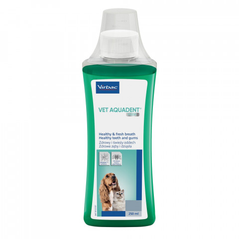 VIRBAC Vet Aquadent FR3SH - zahnmedizinische lösung zur mundhygiene für hunde und katzen – 250ml - Fotogalerie 1