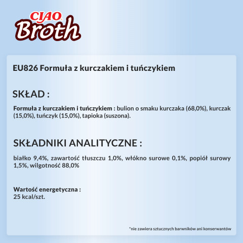 INABA Ciao Broth Chicken & Tuna - Katze behandeln - 40g - Fotogalerie 2
