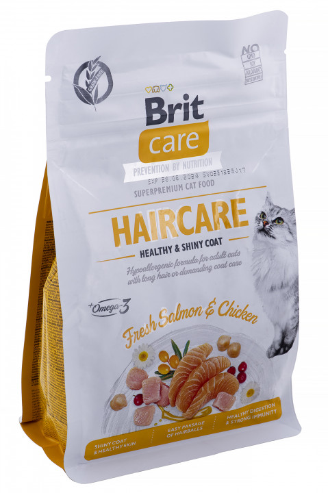 BRIT Care Grain Free Haircare Healthy & Shiny Coat - Trockenfutter für Katzen - 400 g - Fotogalerie 2