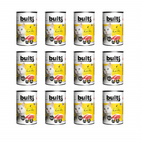 BULTI Rich in duck - nassfutter für Katzen - 12x400g - Fotogalerie 1
