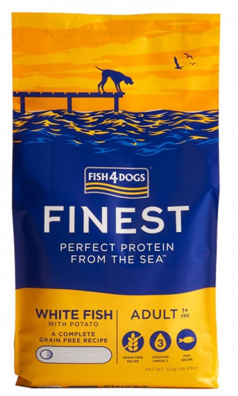 FISH4DOGS Finest Ocean White fish M/L - trockenfutter für Hunde - 12kg - Fotogalerie 1