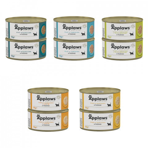 APPLAWS Mix Samkas - Nassfutter für Katzen - 10x156g - Fotogalerie 1