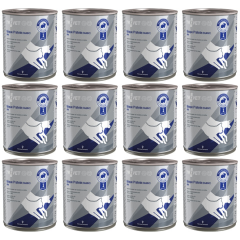 TROVET Unique Protein UPR Kaninchen – Nassfutter für Hunde und Katzen – 12x800 g - Fotogalerie 1