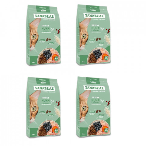 BOSCH Sanabelle Sensitive mit Lamm – Trockenfutter für Katzen – 8 kg (4x2 kg) - Fotogalerie 1