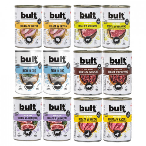 BULT MIX Geschmacksrichtungen – Nassfutter für Hunde – 12×400 g - Fotogalerie 1