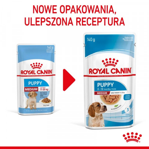 ROYAL CANIN Medium Puppy - Nassfutter für Hunde - 10x140g - Fotogalerie 6