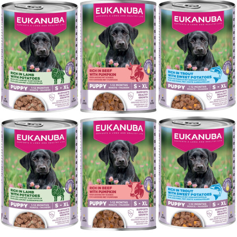 EUKANUBA Life Care Puppy MIX Sorten - Nassfutter für Hunde - 6x400g - Fotogalerie 1