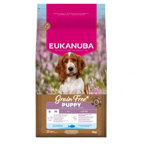 EUKANUBA Grain Free Puppy Small/Medium Ocean Fish - trockenfutter für Hunde - 3kg - Fotogalerie 1