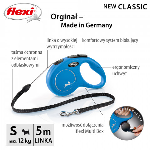 Flexi New Classic Hund Rückziehbare Leine 5 m - Fotogalerie 2