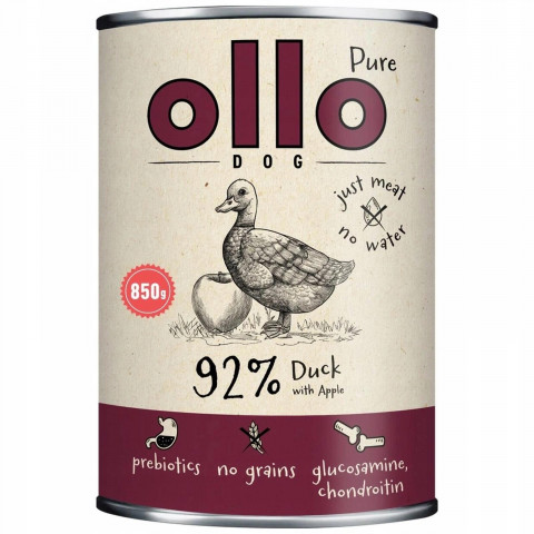 OLLO Pure Duck with apple - Nassfutter für Hunde - 850g - Fotogalerie 1