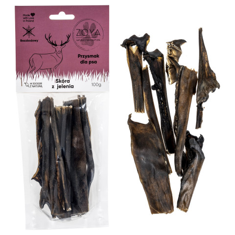 ZOYA Deer skin - leckerli für hunde - 100g - Fotogalerie 2