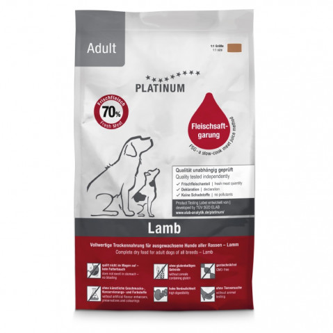 PLATINUM Adult Lamb – halbfeuchtes Hundefutter – 1,5 kg + PLATINUM Xmas-Bits Iberico 150 g Leckerli GRATIS - Fotogalerie 4