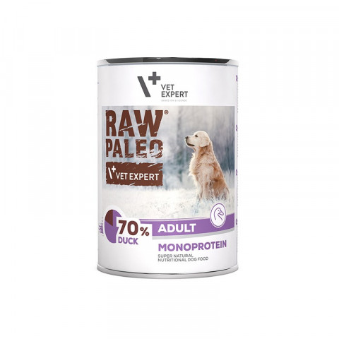 RAW PALEO Adult Monoprotein Duck – Nassfutter für Hunde – 400 g - Fotogalerie 4