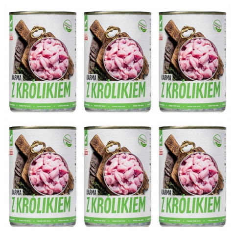 TUF TUF Kaninchenfutter - Nassfutter für Hunde - 6x400g - Fotogalerie 1
