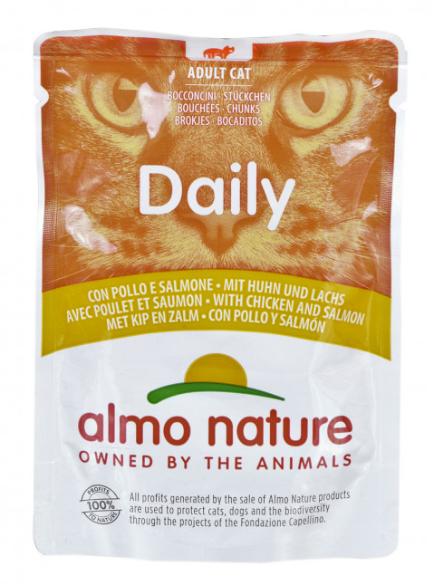 Almo Nature Daily Huhn mit Lachs 70 g - Fotogalerie 1