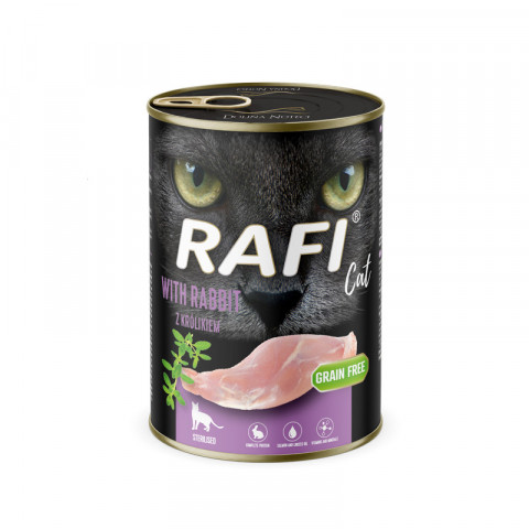 RAFI Cat Adult with rabbit - nassfutter für Katzen - 400g - Fotogalerie 1