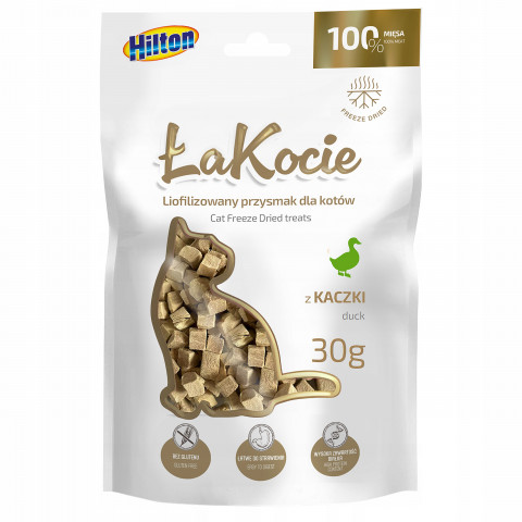 HILTON ŁaKocie Freeze dried duck - Katze behandeln - 30g - Fotogalerie 1
