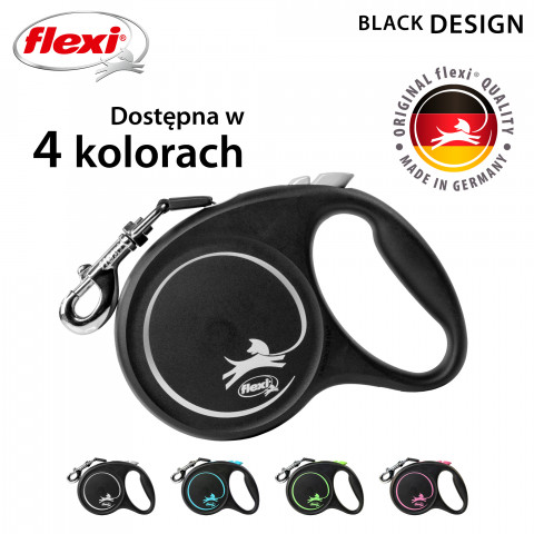 Flexi Black Design L 5 m Hund Rückziehbare Leine - Fotogalerie 4
