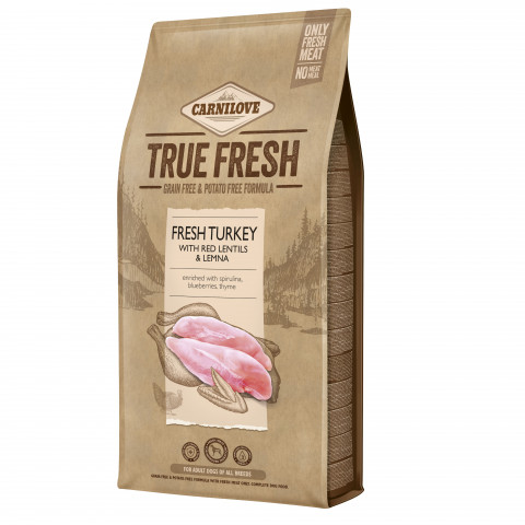 CARNILOVE True Fresh Dog Adult Turkey with red lentils and lemna - trockenfutter für Hunde - 11,4kg - Fotogalerie 1