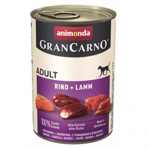 ANIMONDA GranCarno Adult Rind und Lamm - Nassfutter für Hunde - 400 g - Fotogalerie 1