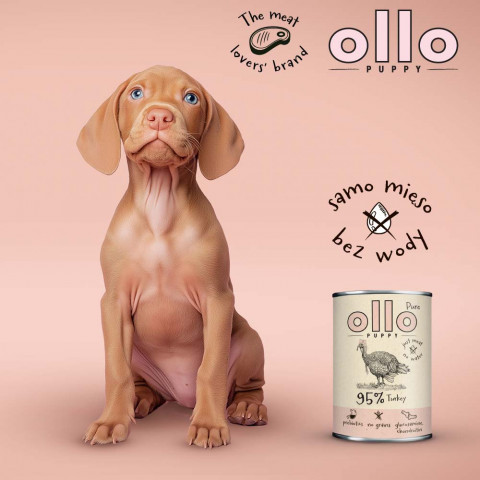 OLLO Puppy Pure Pute - Nassfutter für Hunde - 400 g - Fotogalerie 6