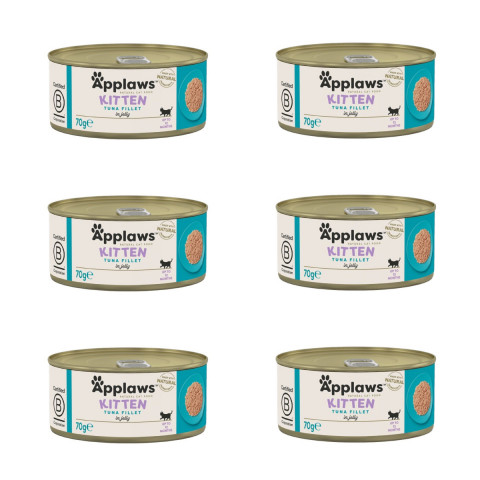 APPLAWS Kitten Tuna fillet in jelly - nassfutter für Katzen - 6x70g - Fotogalerie 1